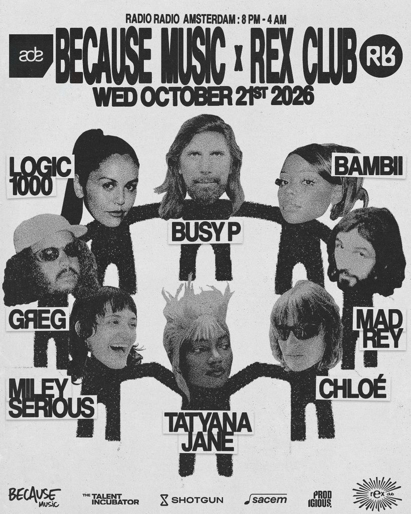 REX CLUB X BECAUSE MUSIC TAKEOVER AT AMSTERDAM DANCE EVENT